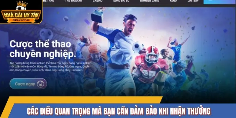 Các điều quan trọng mà bạn cần đảm bảo khi nhận thưởng